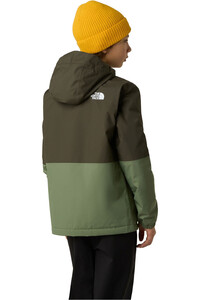 The North Face chaqueta impermeable niño B WARM ANTORA RAIN JACKET vista trasera