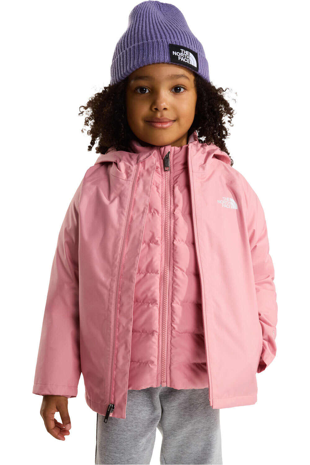 The North Face chaqueta impermeable niño KID PERRITO 4-N-1 HOODED JACKET vista frontal