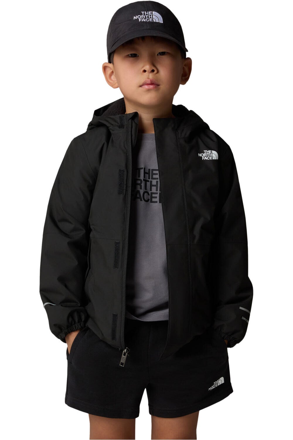 The North Face chaqueta impermeable niño KID WARM ANTORA RAIN JACKET vista detalle