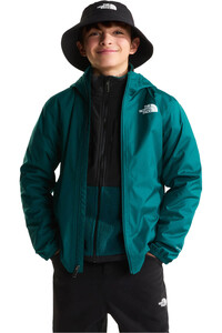 The North Face chaqueta impermeable niño TEEN ZIPLINE RAIN JACKET vista detalle