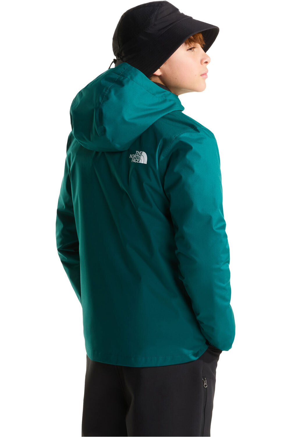 The North Face chaqueta impermeable niño TEEN ZIPLINE RAIN JACKET vista trasera