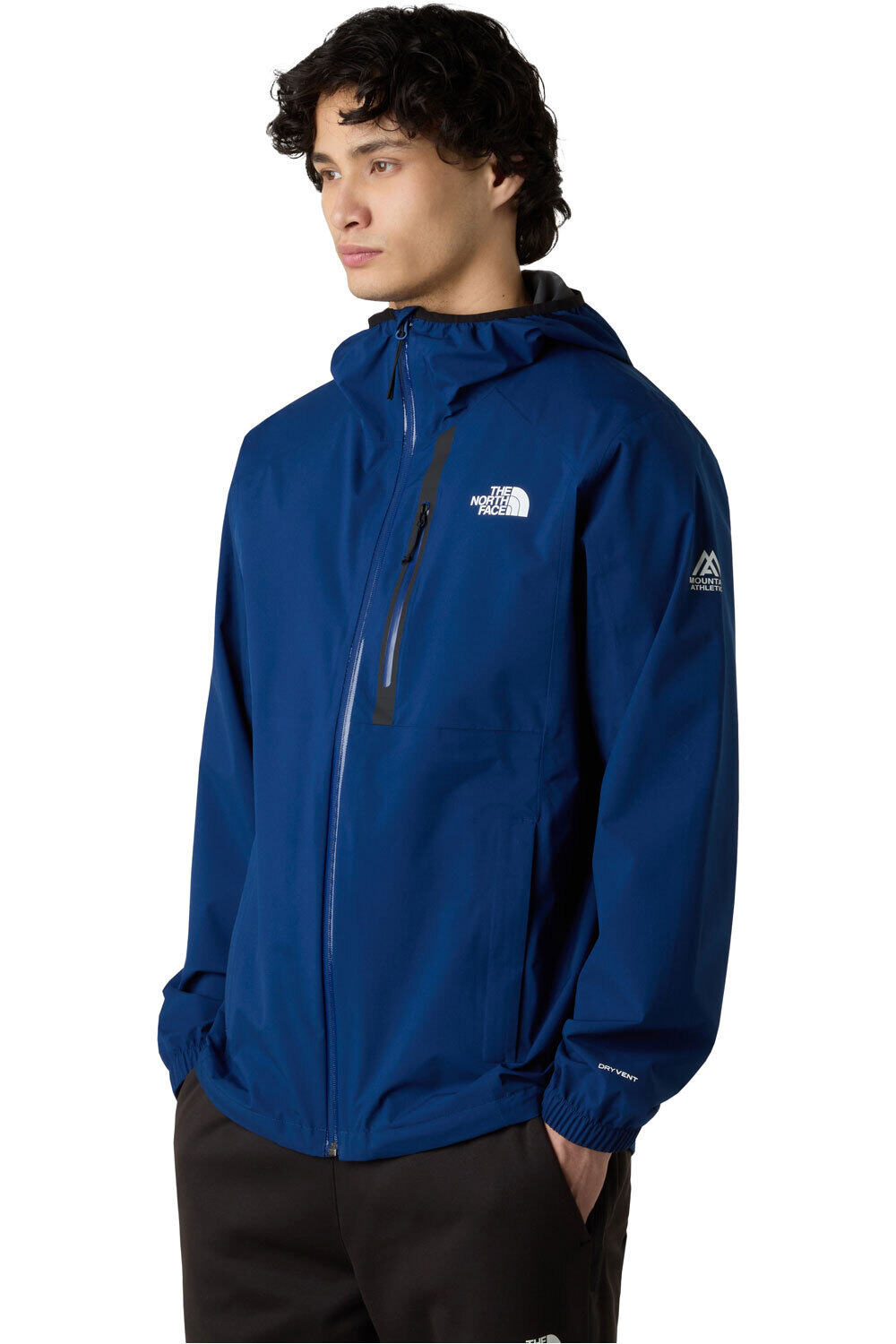 The North Face chaqueta outdoor hombre M MOUNTAIN ATHLETICS RAINLIT HOODED JACK vista frontal