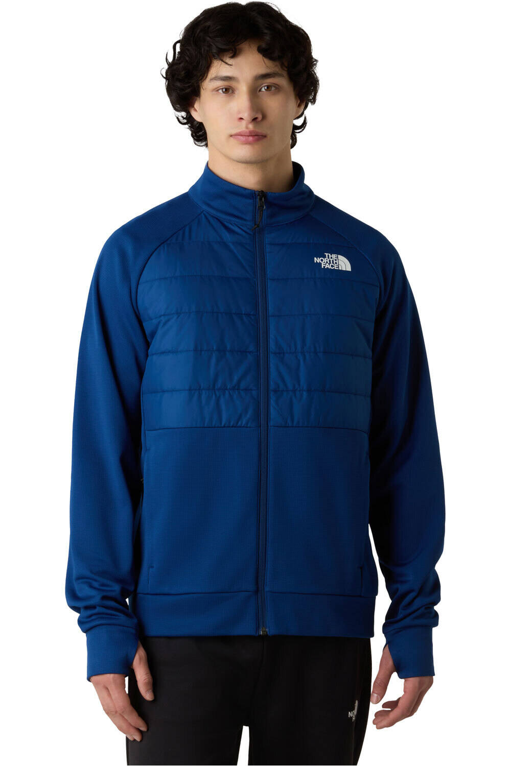 The North Face chaqueta outdoor hombre M REAXION 2.0 FLEECE HYBRID FULL ZIP JAC vista frontal
