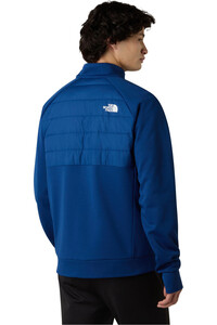 The North Face chaqueta outdoor hombre M REAXION 2.0 FLEECE HYBRID FULL ZIP JAC vista trasera