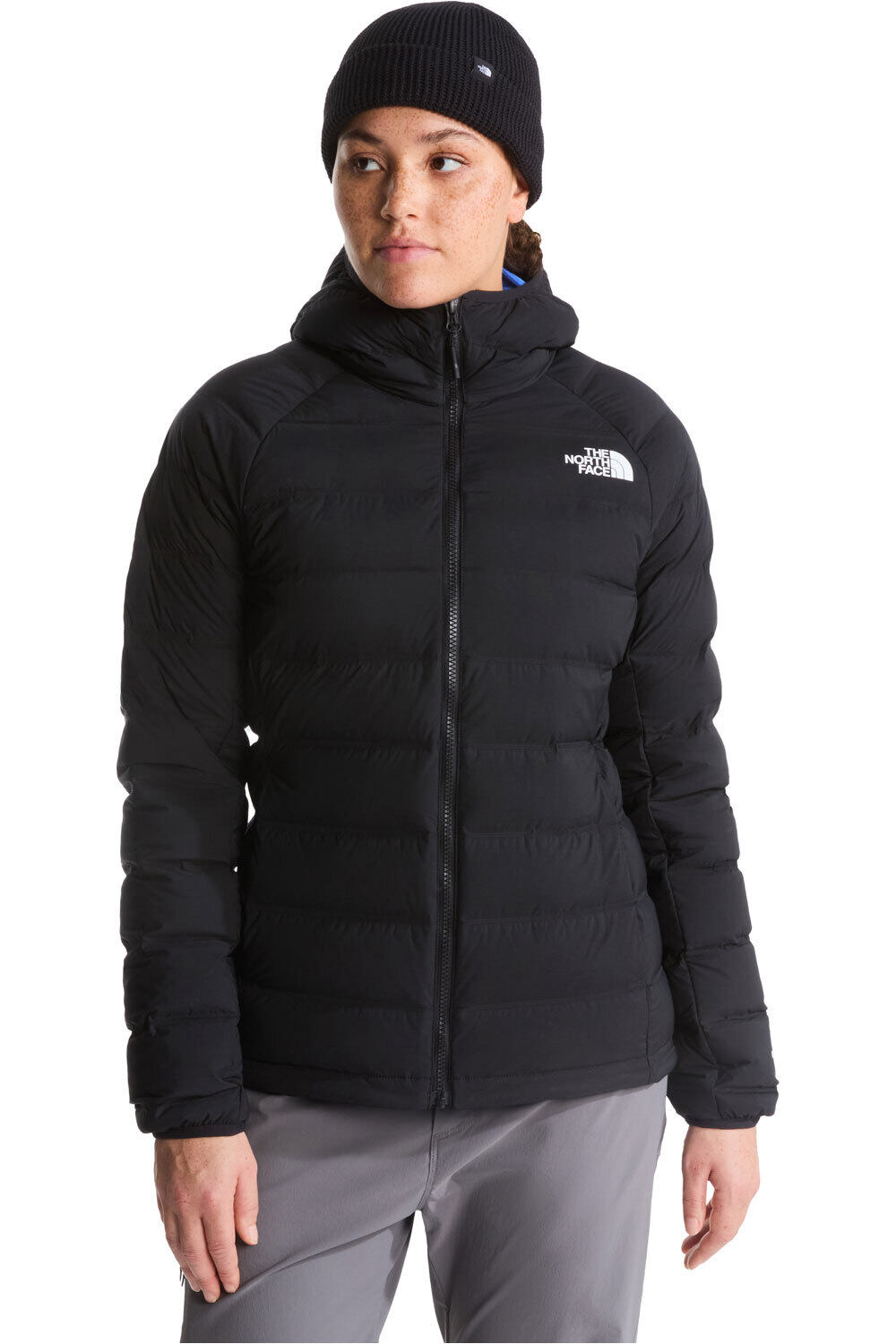 The North Face chaqueta outdoor mujer W ABSEIL STRETCH DOWN HOODIE vista frontal