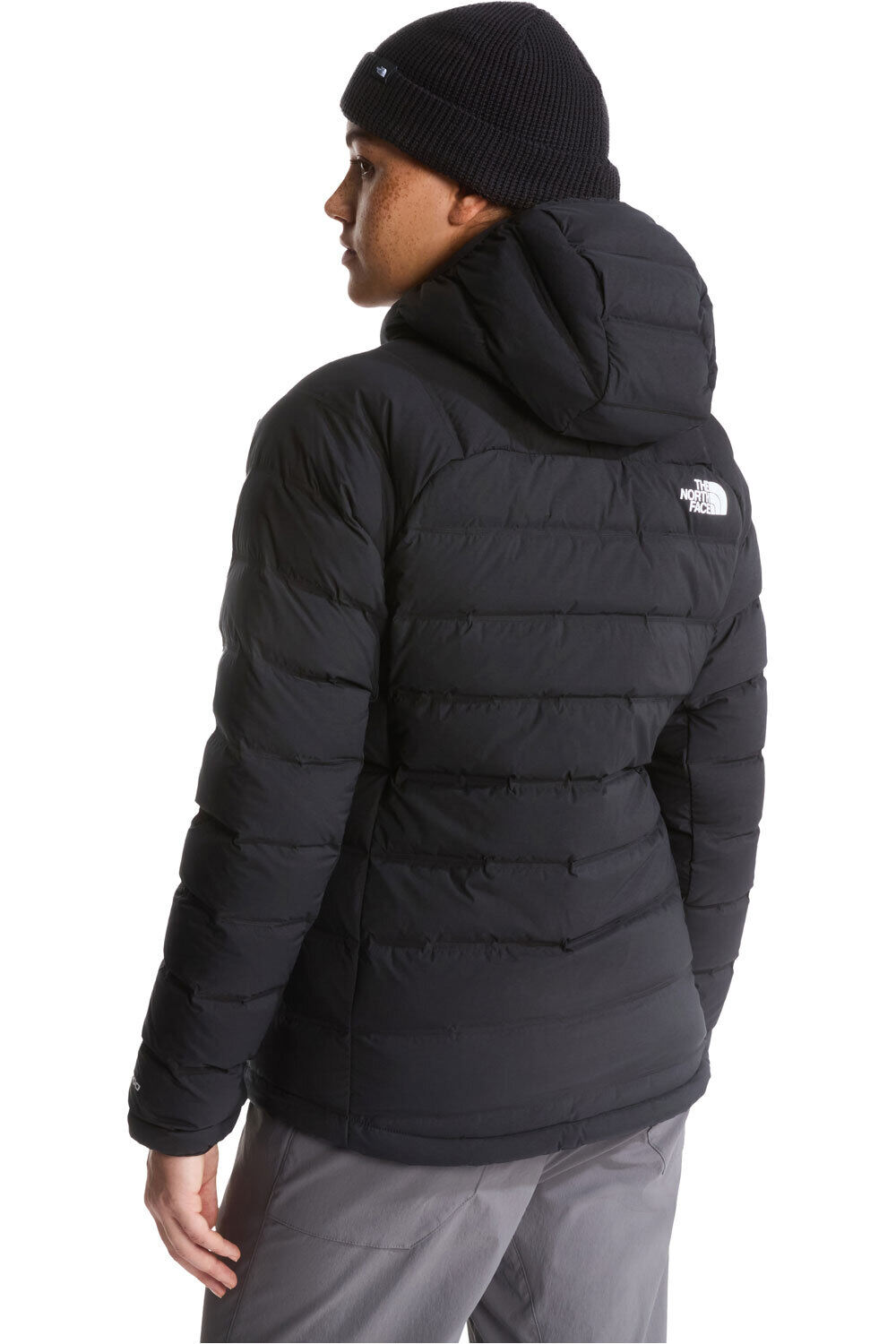 The North Face chaqueta outdoor mujer W ABSEIL STRETCH DOWN HOODIE vista trasera