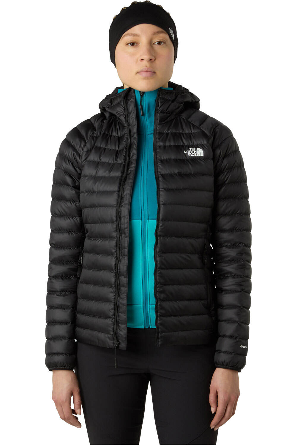 The North Face chaqueta outdoor mujer W BETTAFORCA LT DOWN HOODED JACKET vista detalle