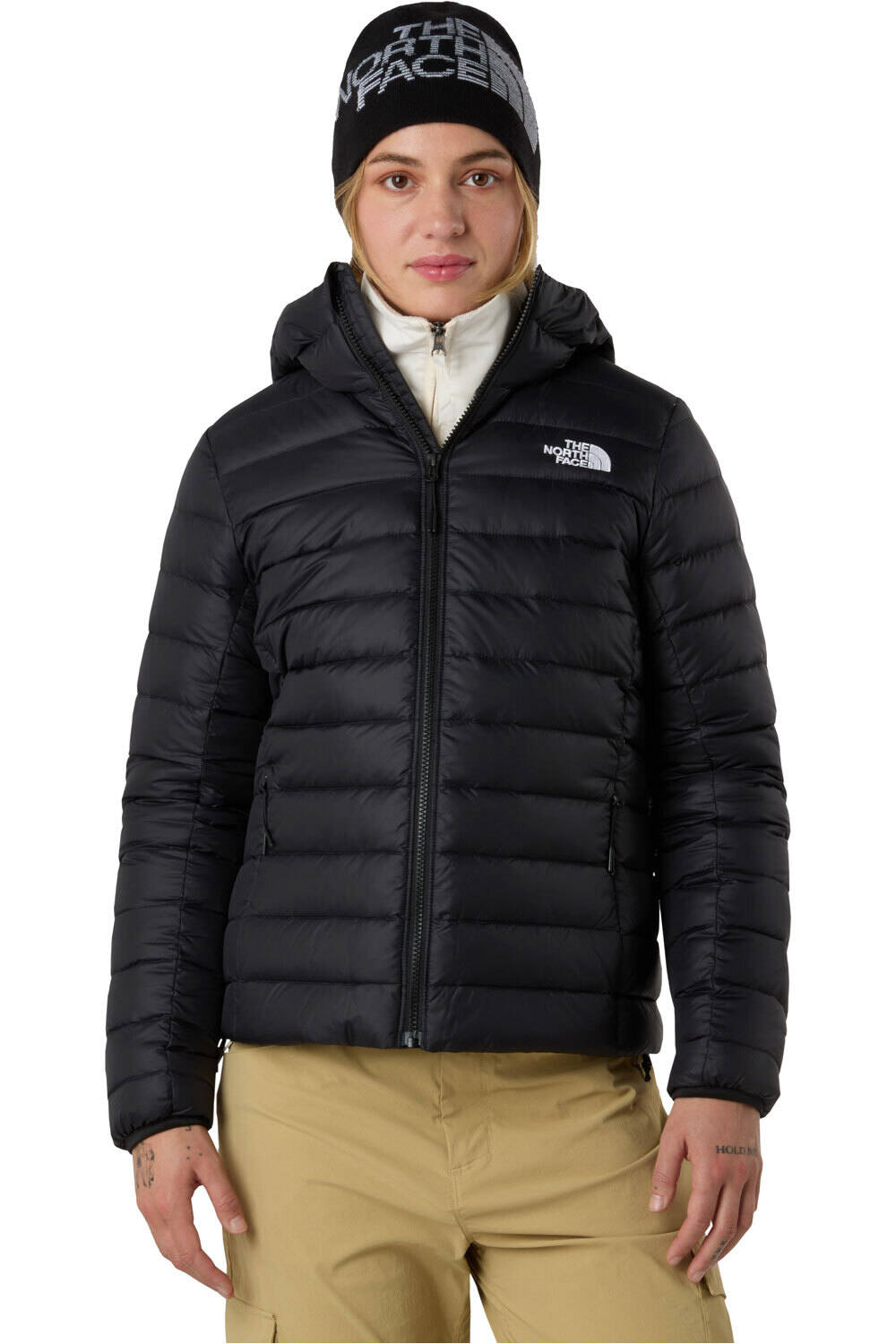 The North Face chaqueta outdoor mujer W CLASSIC DOWN HOODED JACKET vista frontal