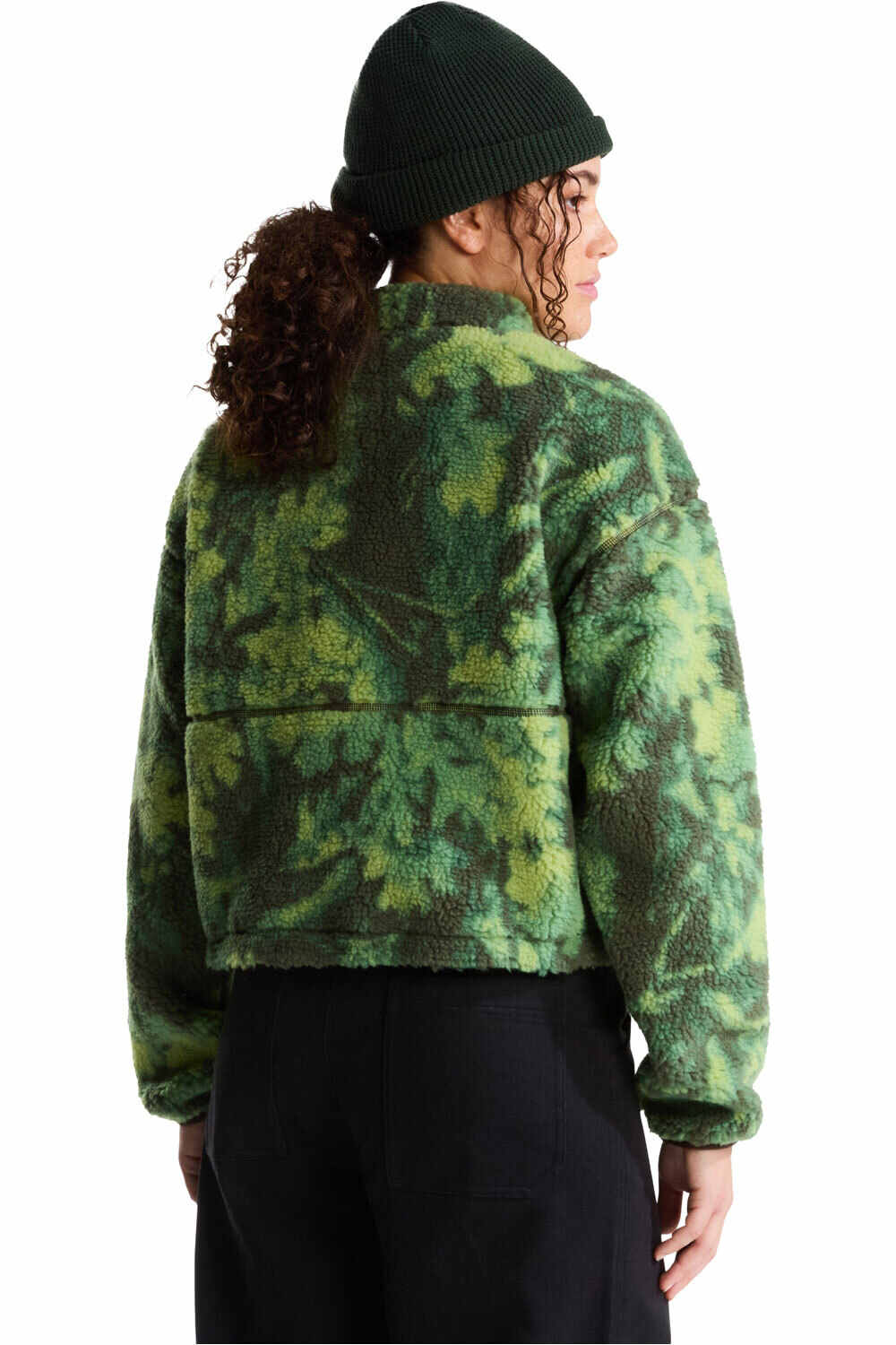The North Face chaqueta outdoor mujer W EXTREME PILE 2 FZ JACKET -PRINT vista trasera