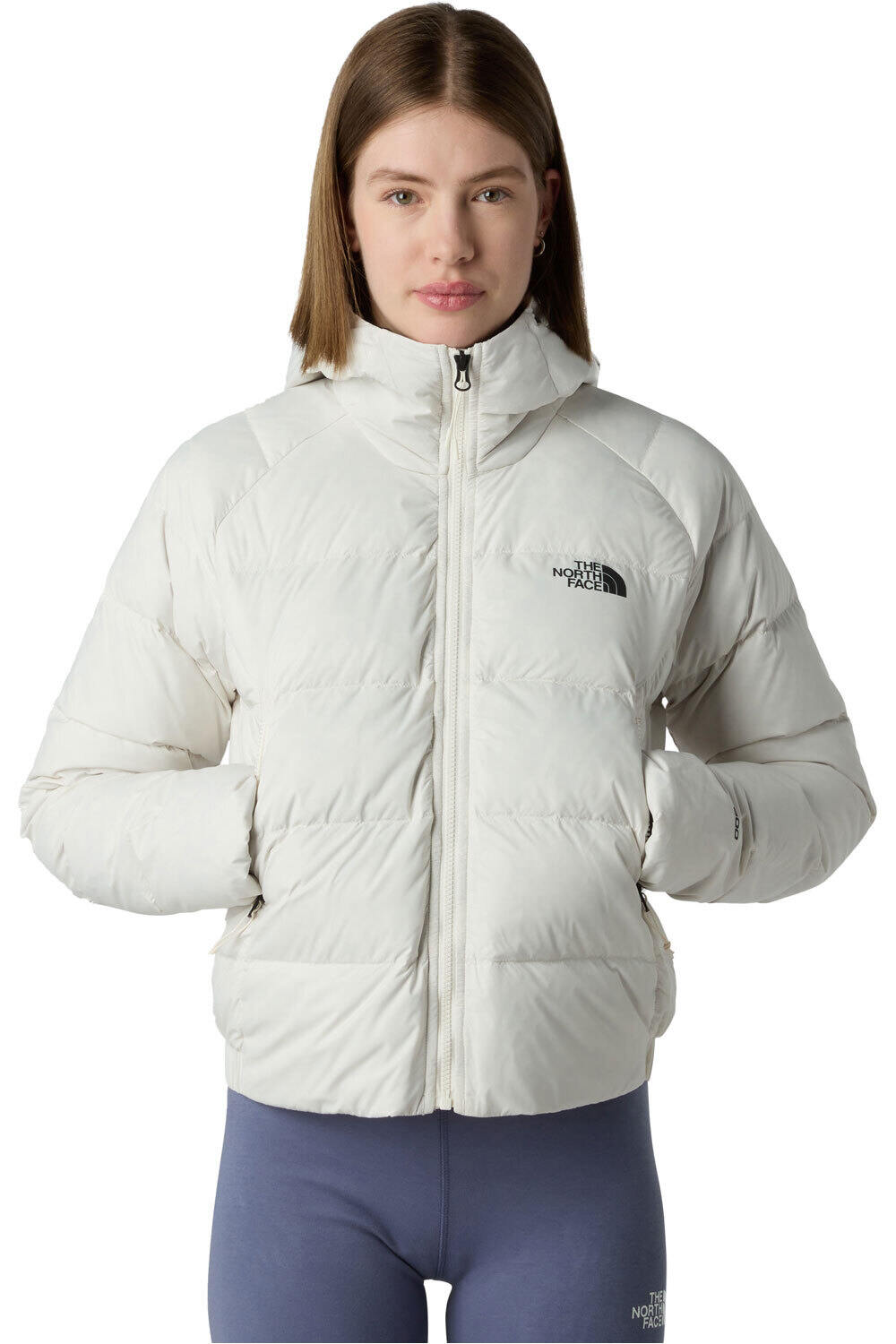The North Face chaqueta outdoor mujer W HYALITE DOWN HOODIE vista frontal