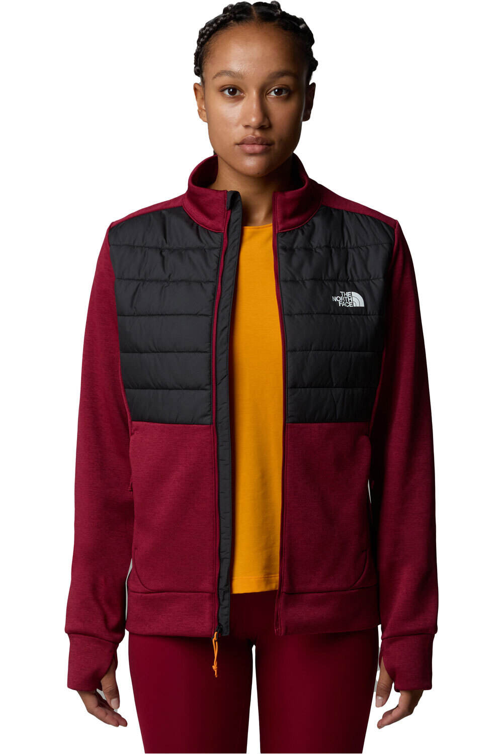 The North Face chaqueta outdoor mujer W REAXION HYBRID JACKET vista detalle