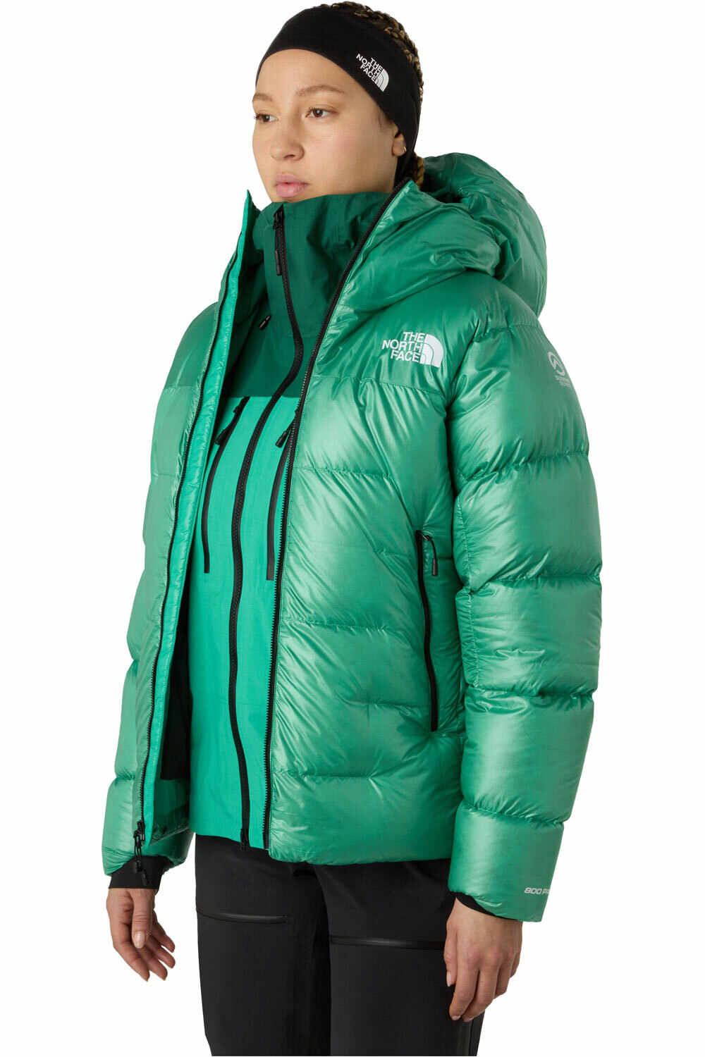 The North Face chaqueta outdoor mujer W SUMMIT PUMORI DOWN PARKA vista detalle