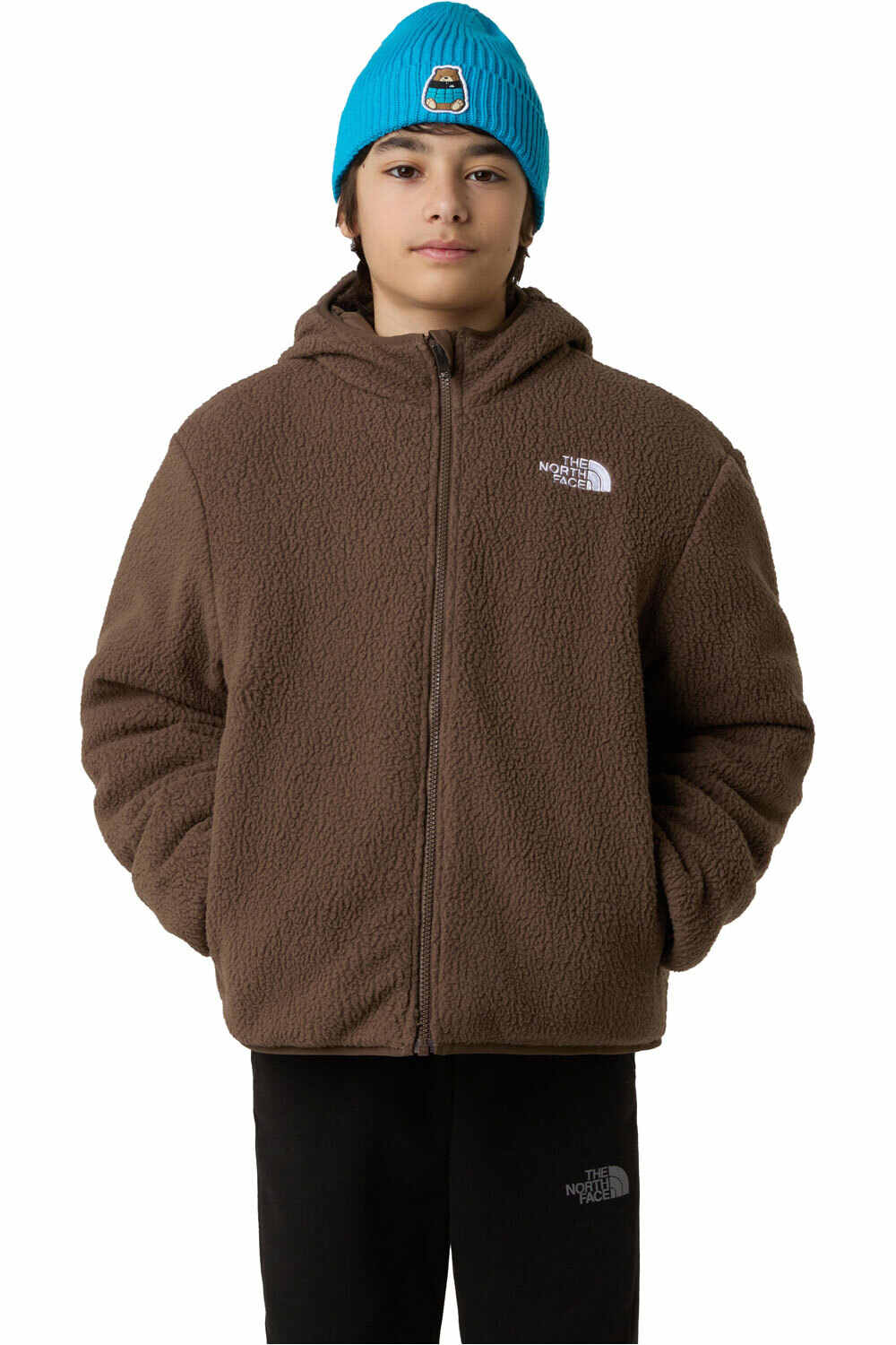 The North Face chaqueta outdoor niño B REVERSIBLE SHASTA FZ HOODED JACKET vista trasera