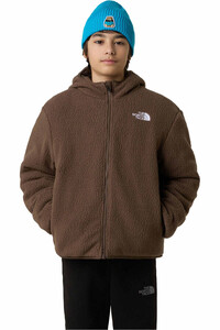 The North Face chaqueta outdoor niño B REVERSIBLE SHASTA FZ HOODED JACKET vista trasera