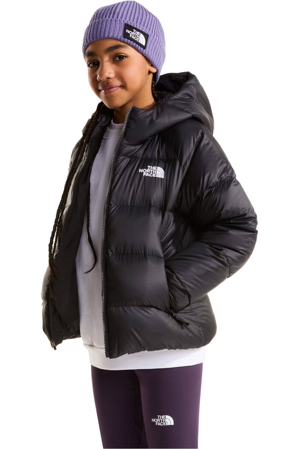 The North Face chaqueta outdoor niño G HYDRENALITE DOWN HOODED JACKET vista detalle