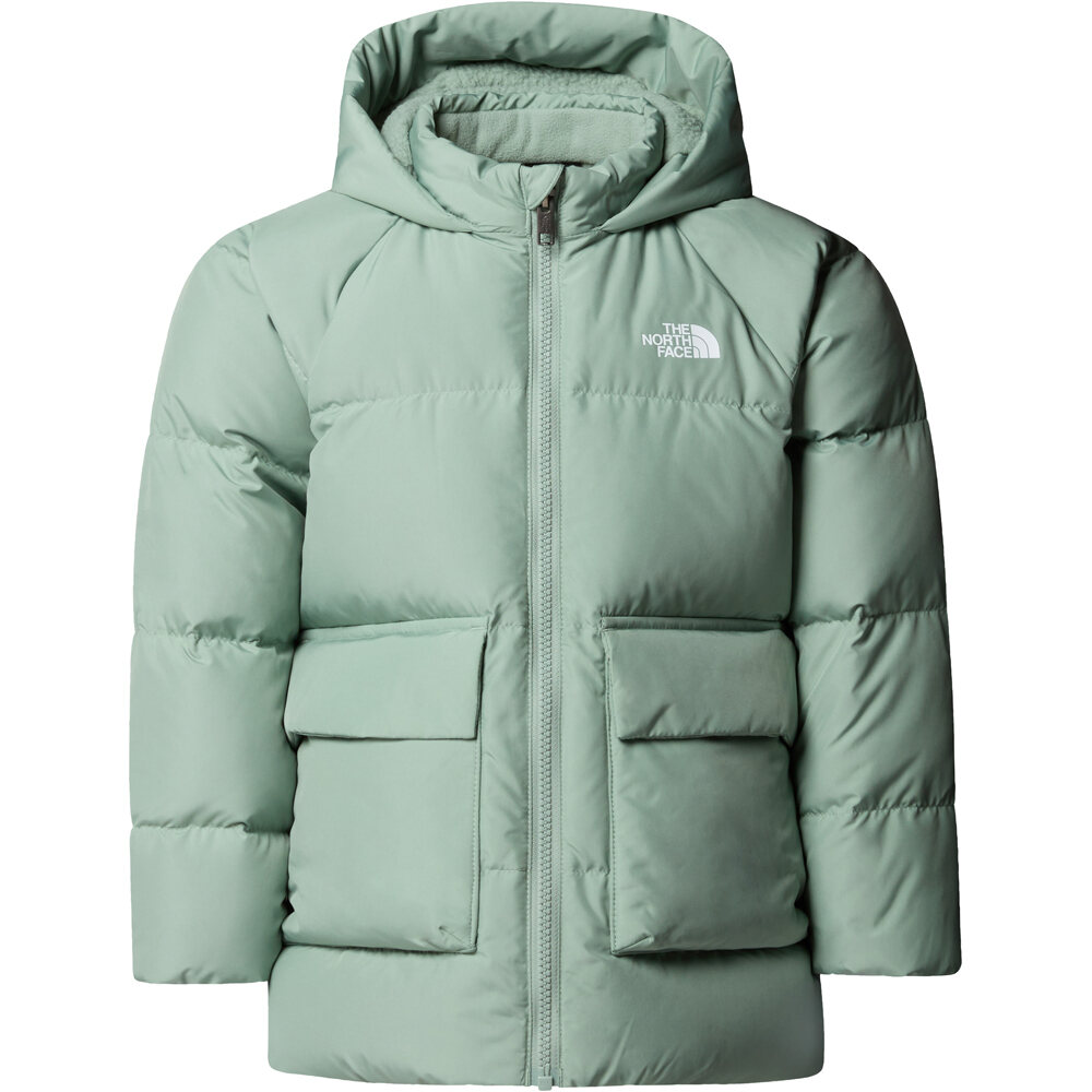 The North Face chaqueta outdoor niño KID NORTH DOWN FLEECE LINED PARKA vista detalle