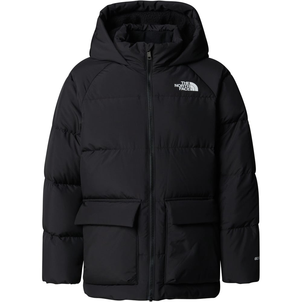 The North Face chaqueta outdoor niño TEEN NORTH DOWN FLEECE LINED SHORT PARKA vista detalle