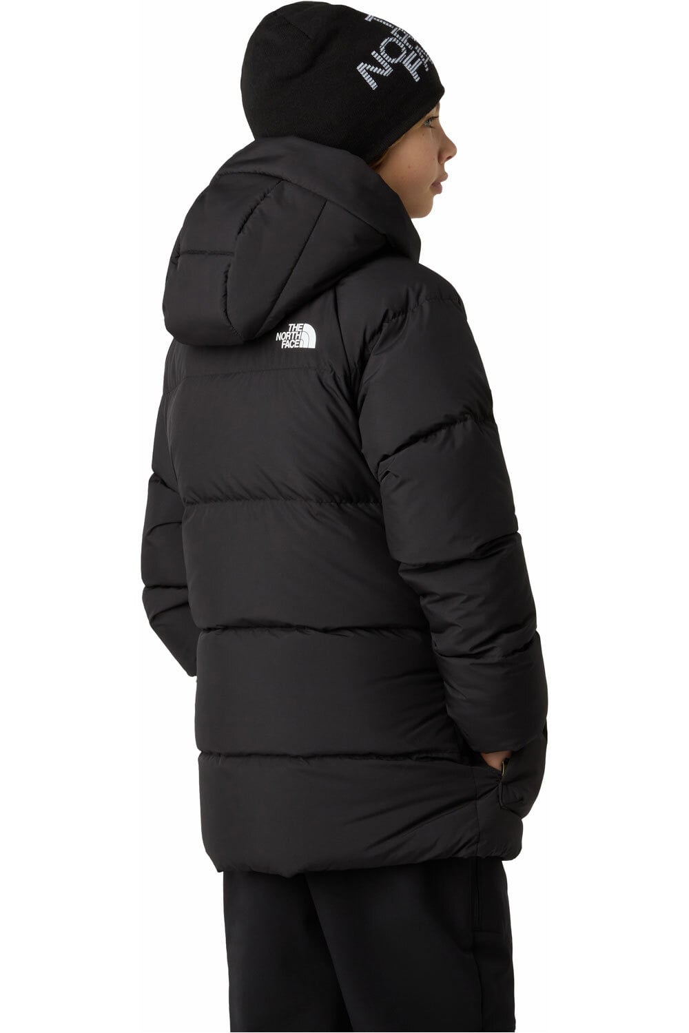 The North Face chaqueta outdoor niño TEEN NORTH DOWN FLEECE LINED SHORT PARKA vista trasera