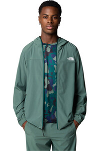 The North Face chaqueta softshell hombre M MA HOODED WIND JACKET vista detalle