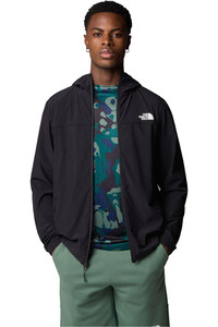 The North Face chaqueta softshell hombre M MA HOODED WIND JACKET vista detalle