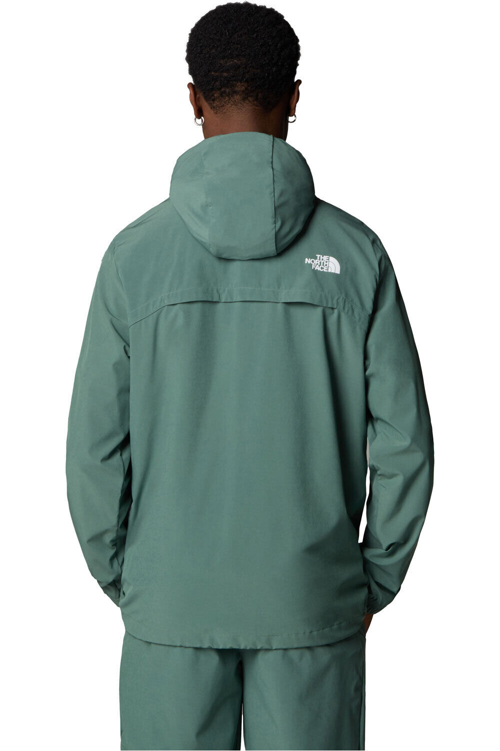 The North Face chaqueta softshell hombre M MA HOODED WIND JACKET vista trasera