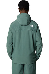 The North Face chaqueta softshell hombre M MA HOODED WIND JACKET vista trasera