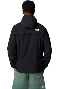 The North Face chaqueta softshell hombre M MA HOODED WIND JACKET vista trasera