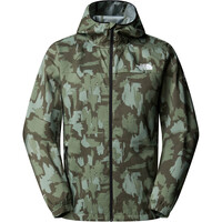 The North Face chaqueta softshell hombre M MOUNTAIN ATHLETICS HD WIND JKT-PRINT vista frontal