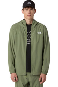 The North Face chaqueta softshell hombre M MOUNTAIN ATHLETICS HOODED WIND JACKET vista detalle