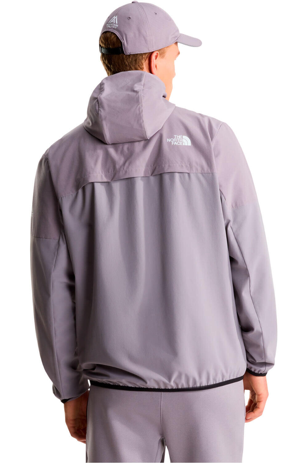 The North Face chaqueta softshell hombre M MOUNTAIN ATHLETICS USHBA HOODED JACKET vista trasera
