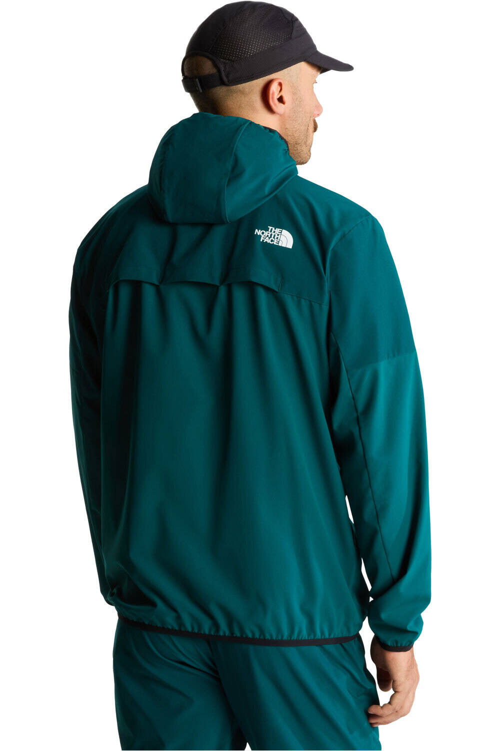 The North Face chaqueta softshell hombre M MOUNTAIN ATHLETICS USHBA HOODED JACKET vista trasera