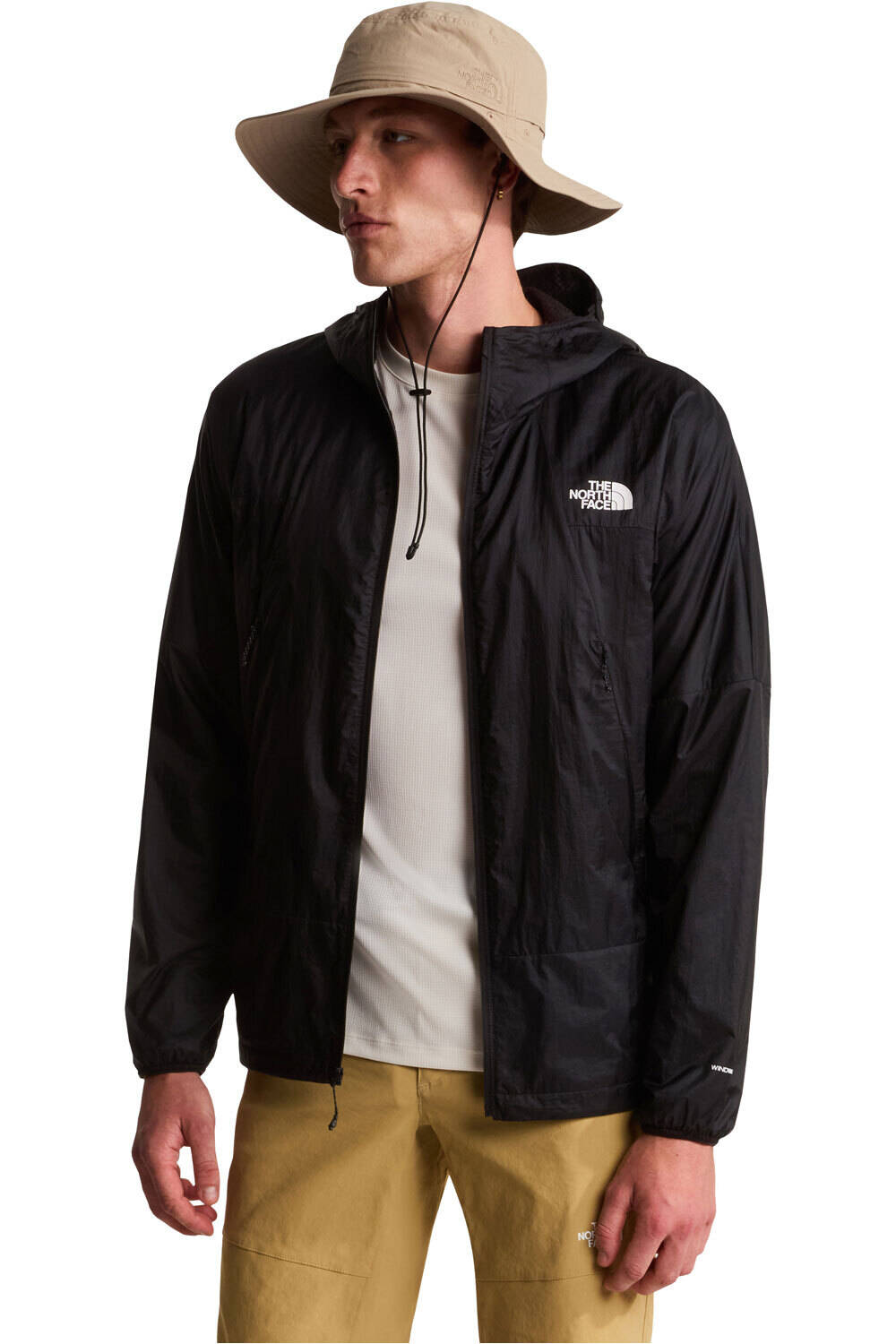 The North Face chaqueta softshell hombre M RIDGELITE FUTUREFLEECE WIND JACKET vista detalle
