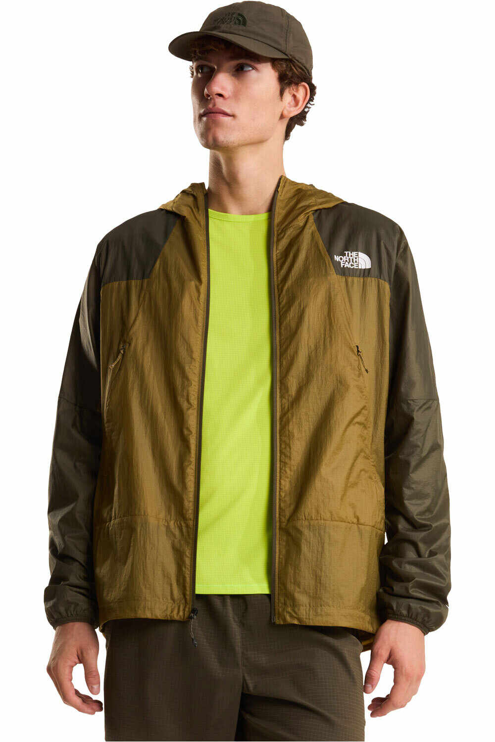 The North Face chaqueta softshell hombre M RIDGELITE FUTUREFLEECE WIND JACKET vista detalle
