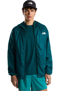 The North Face chaqueta softshell hombre M RIDGELITE FUTUREFLEECE WIND JACKET vista detalle