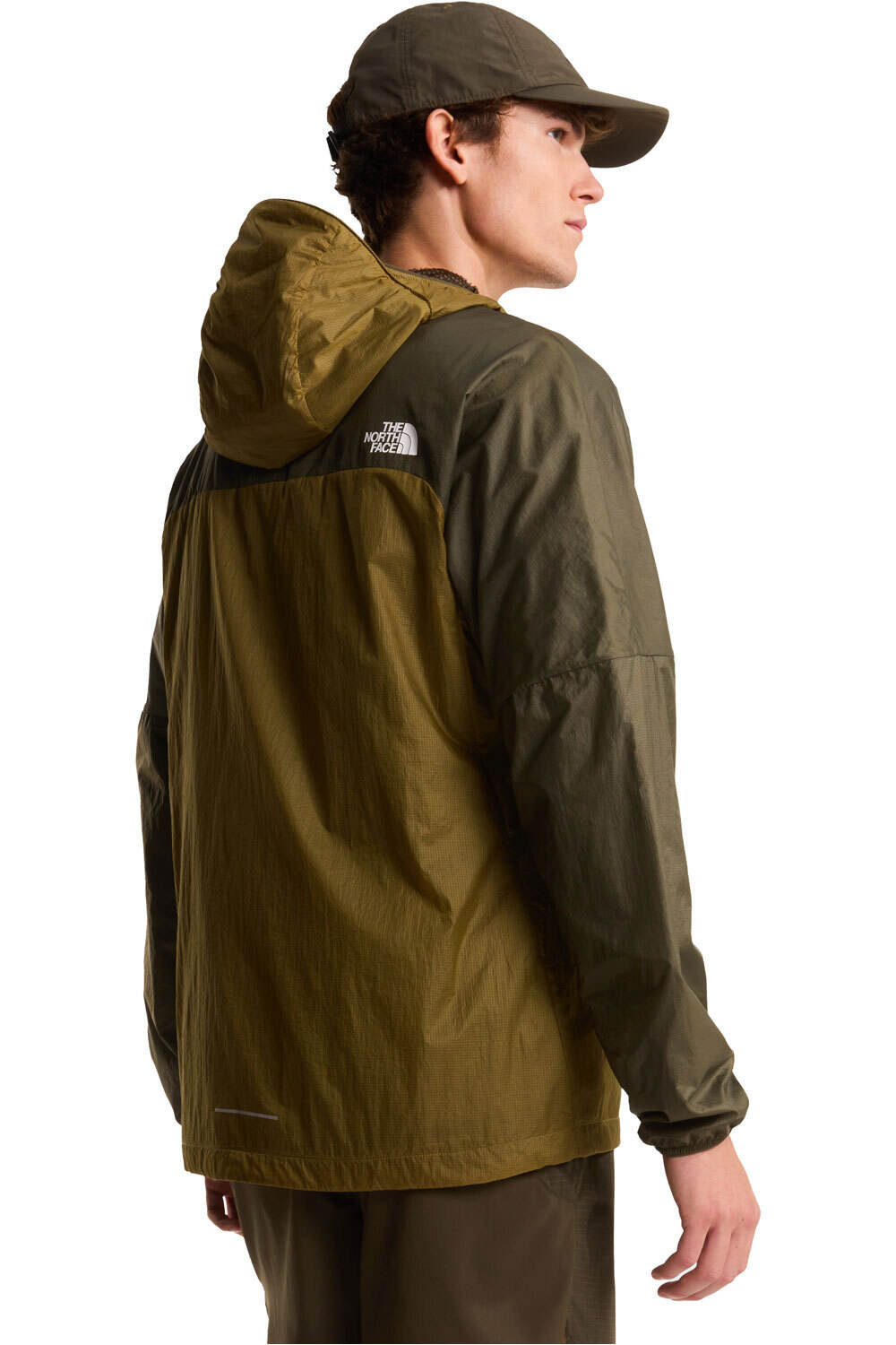 The North Face chaqueta softshell hombre M RIDGELITE FUTUREFLEECE WIND JACKET vista trasera