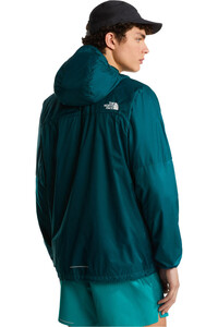 The North Face chaqueta softshell hombre M RIDGELITE FUTUREFLEECE WIND JACKET vista trasera