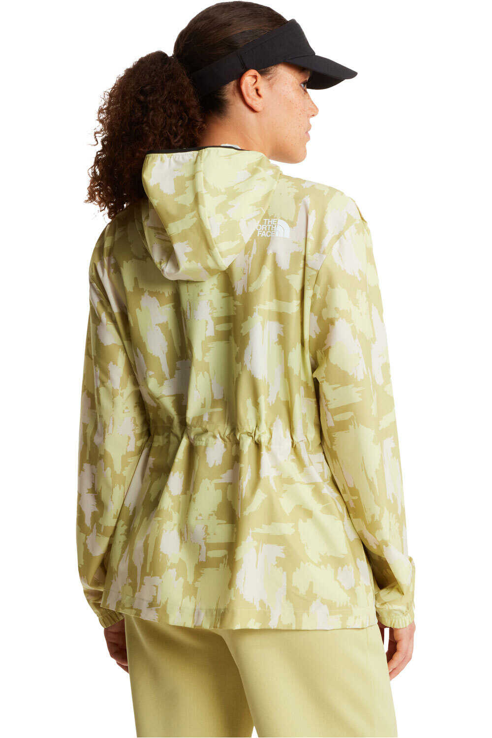 The North Face chaqueta softshell mujer W MOUNTAIN ATHLETICS HOODED WIND JKT-PRI vista trasera