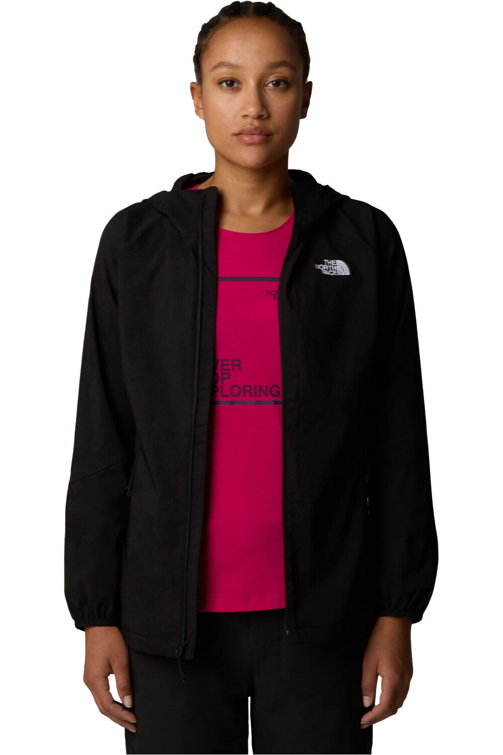 The North Face chaqueta softshell mujer W NIMBLE HOODIE vista detalle