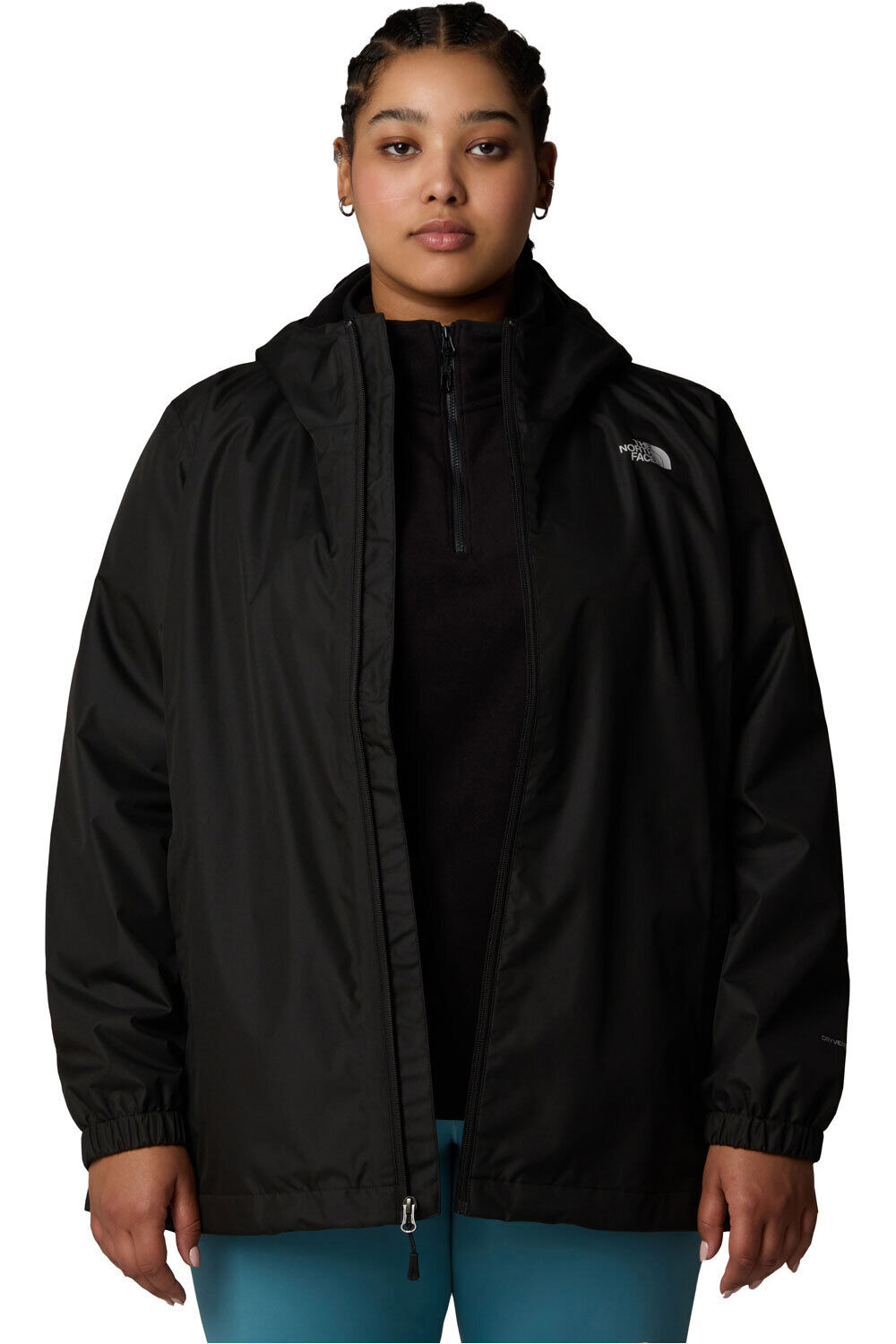The North Face chaqueta softshell mujer W PLUS QUEST JACKET vista detalle