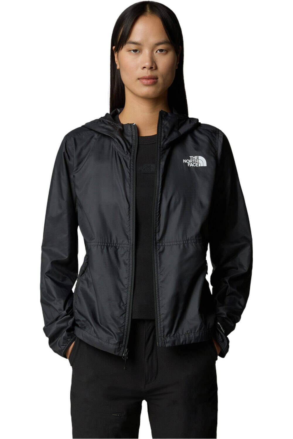 The North Face chaqueta softshell mujer W TNF CYCLONE WIND JACKET vista detalle