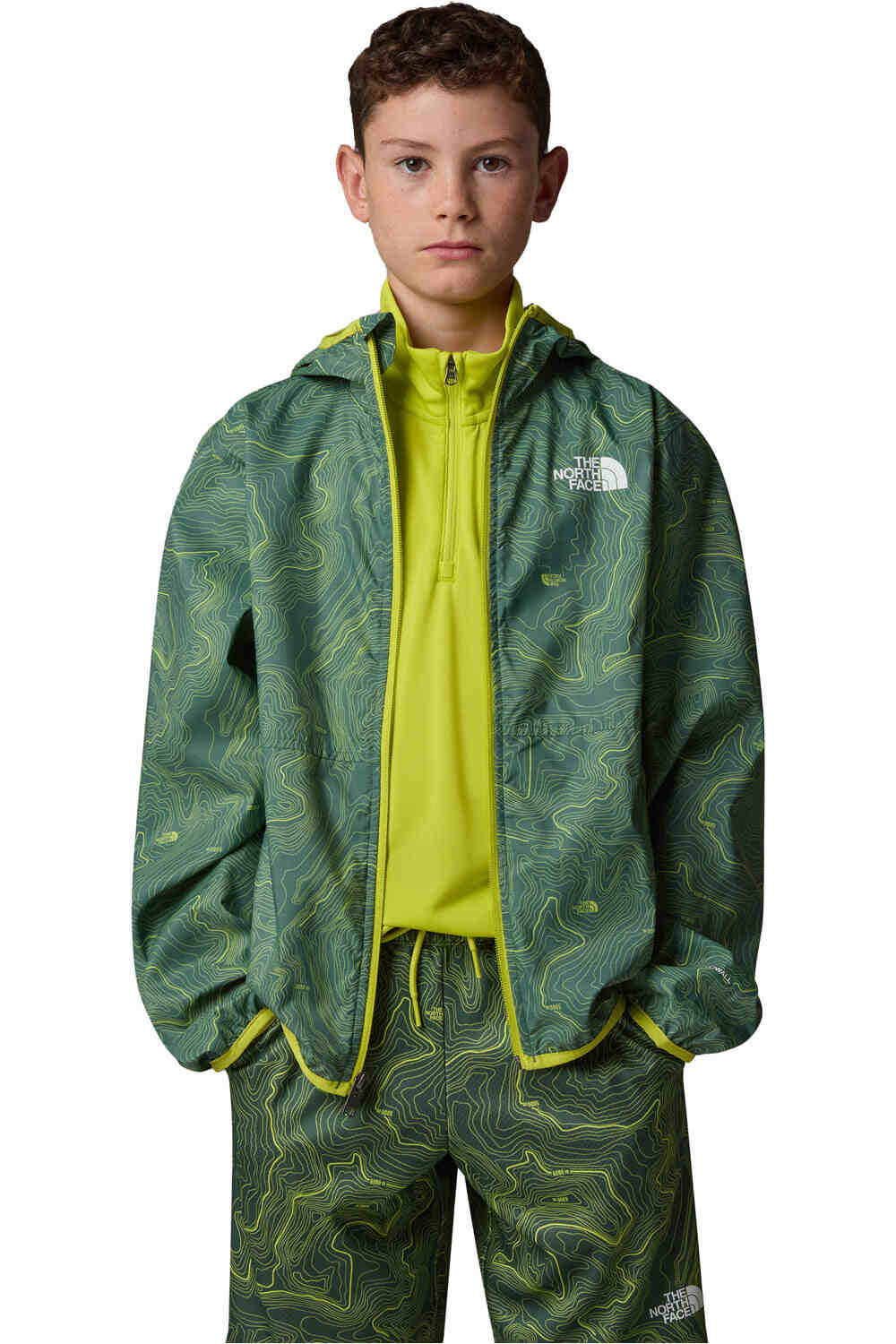 The North Face chaqueta softshell niño B TNF CYCLONE WIND JACKET vista detalle