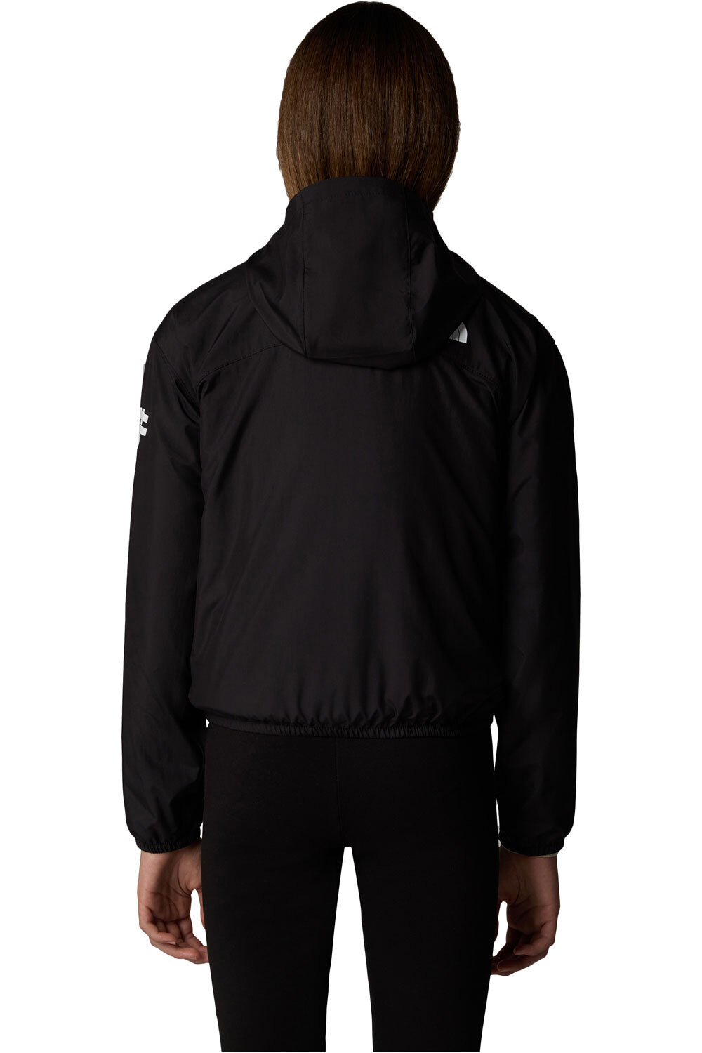 The North Face chaqueta softshell niño G NEVER STOP HOODED WINDWALL JACKET vista trasera