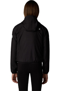 The North Face chaqueta softshell niño G NEVER STOP HOODED WINDWALL JACKET vista trasera