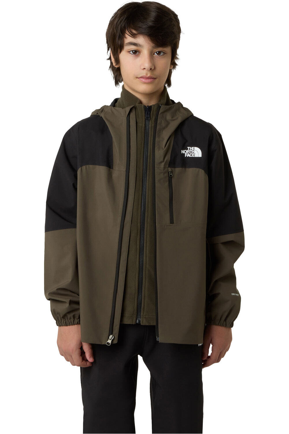 The North Face chaqueta softshell niño TEEN HIKE PACKABLE SHELL vista detalle