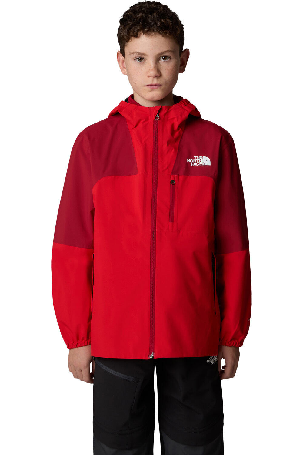 The North Face chaqueta softshell niño TEEN HIKE PACKABLE SHELL vista frontal