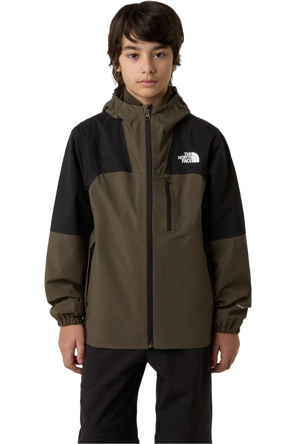 The North Face chaqueta softshell niño TEEN HIKE PACKABLE SHELL vista frontal
