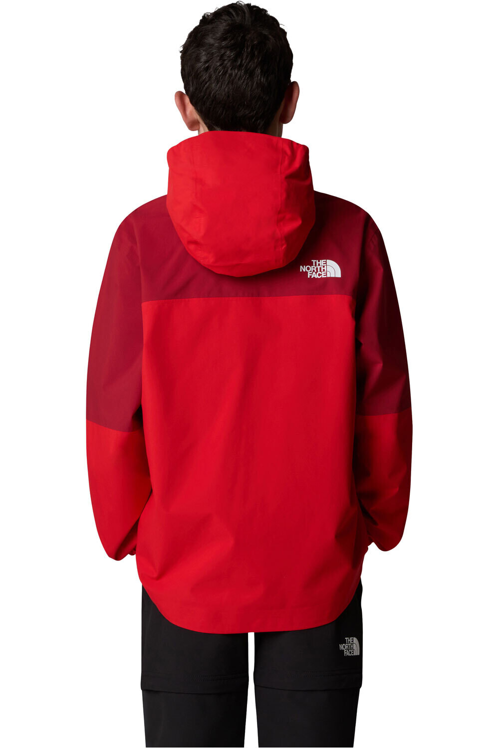 The North Face chaqueta softshell niño TEEN HIKE PACKABLE SHELL vista trasera
