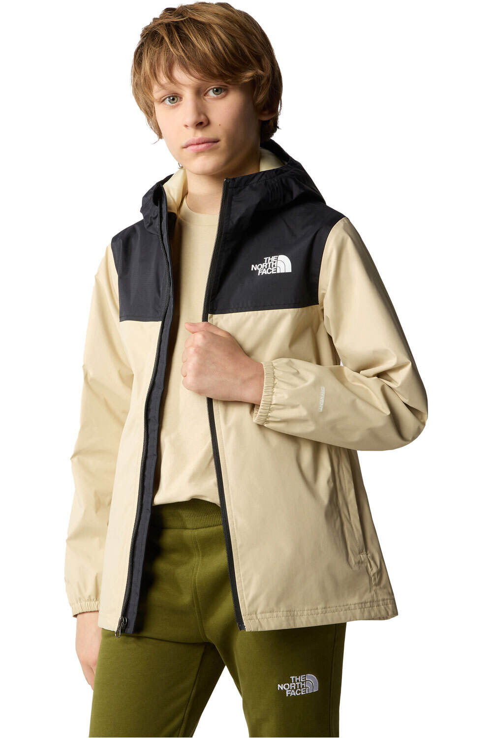 The North Face chubasquero impermeable niño TEEN RAINWEAR SHELL vista frontal