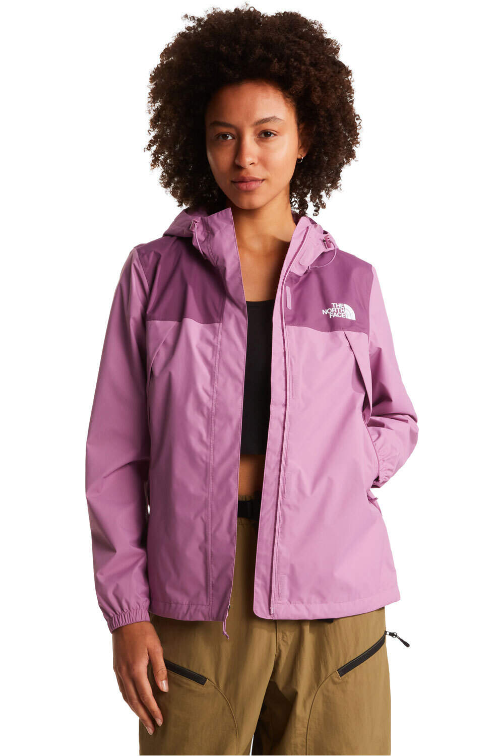 The North Face chubasquero mujer W ANTORA RAIN JACKET vista detalle