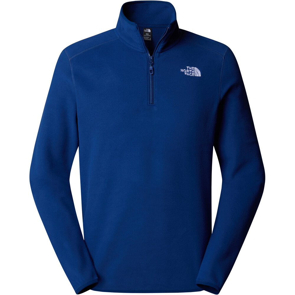 The North Face forro polar hombre M 100 GLACIER 1/4 ZIP vista detalle
